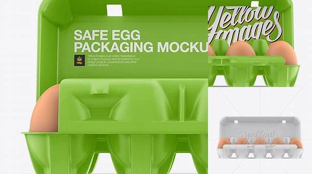 1347+ Open Matte Egg Container Front View High-Quality Digital Mockup Resource