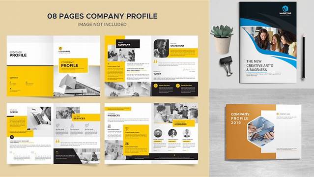 1349+ Company Profile Design Template Psd Editable Photoshop File