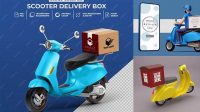 1352+ Moto Delivery Mockup Free Free Mockup PSD