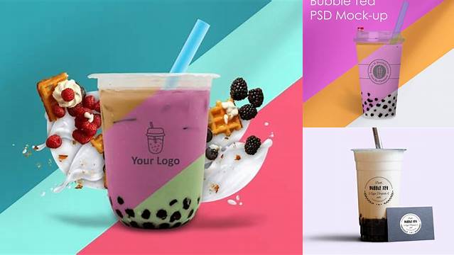 1355+ Bubble Tea Mock Up PSD Free Download