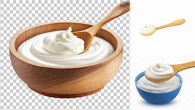 1360+ Wooden Spoon With Sour Cream Creative Design Mockup