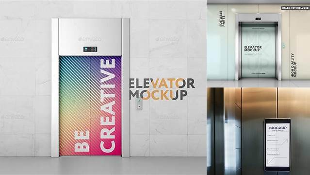 1363+ Elevator Mockup Psd Free PSD