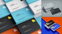 1369+ Stack of Glossy Business Cards PSD Mockup Digital Download PSD for Free