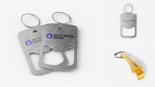 1372+ Bottle Opener With Metallic Handle PSD Mockup Smart Layer PSD