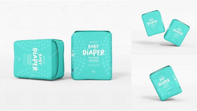 1374+ Baby Diaper Mockup Modern Design PSD