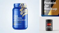 1375+ 2.2LB Protein Jar PSD Mockup Smart Design Template Free