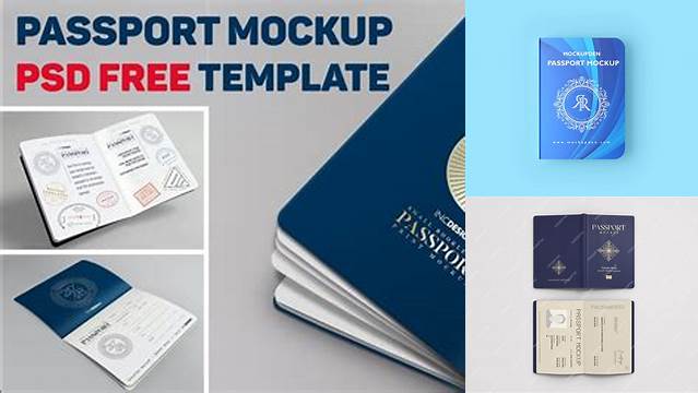 1375+ Passport Mockup For Free Download