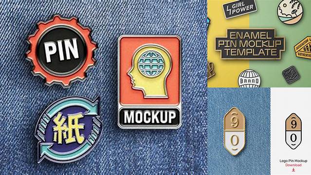 1377+ Enamel Pin Mockup Mockup PSD Free Download