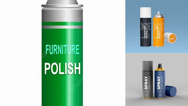 1378+ Furniture Polish Aerosol PSD Mockup Advanced Editable PSD