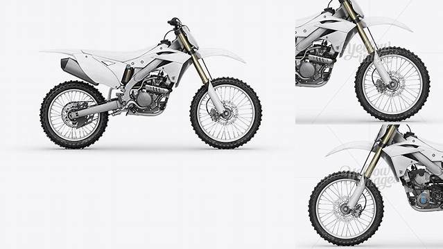 1382+ Kawasaki KX 250F PSD Mockup Right Side View Free Graphic Mockup PSD