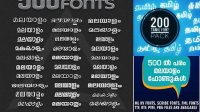 1395+ Malayalam Font Pack Premium Mockup Freebie