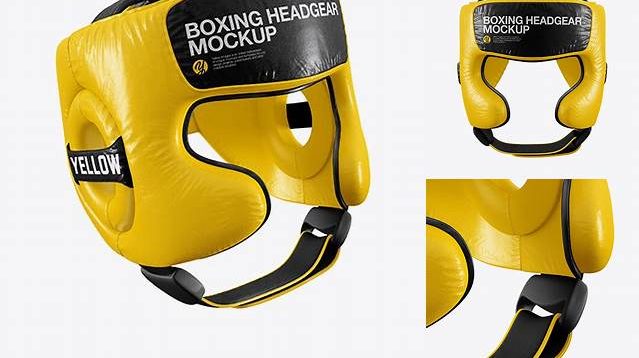 1408+ Boxing Headgear PSD Mockup Half Side View Easy-to-Edit PSD