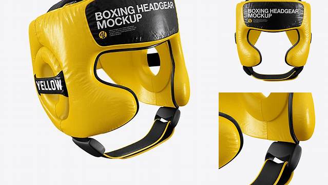 1408+ Boxing Headgear PSD Mockup Half Side View Easy-to-Edit PSD