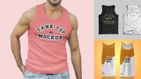 1409+ Men's Tank Top Mockup Free Exclusive Free PSD