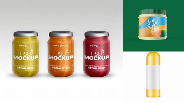 1409+ Pet Jar Mockup Include TIFF