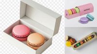 1410+ Macaron Packaging Mockup Digital Download