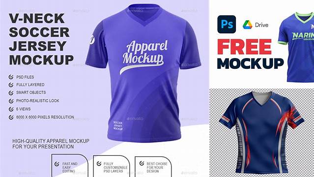 1410+ Mockup Jersey V Neck Free Mockup Templates