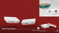 1410+ Tray Paper Mockup PSD Download