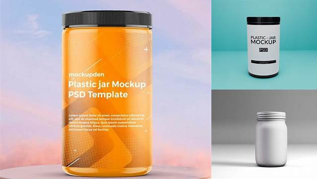 1412+ Free Plastic Jar Mockup Free Graphic Design Resource