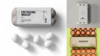 1414+ Egg Box PSD Mockup Free PSD for Creatives