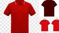 1414+ Mockup Kaos Merah Polos Smart PNG Image