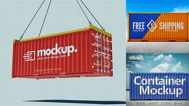 1417+ Container Mockup Psd Free Download PSD File for Designers