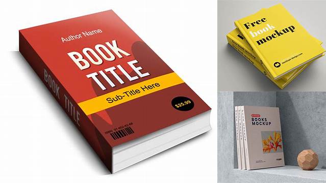 1419+ 3d Book Mockup Psd Free Download Easy-to-Edit Photoshop Freebie