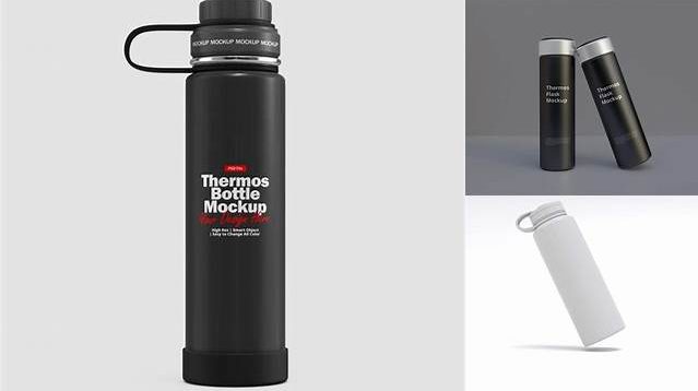 1420+ Matte Thermos PSD Mockup Free Graphic Mockup PSD