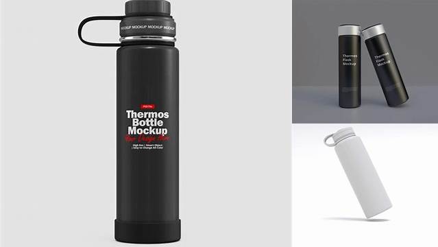 1420+ Matte Thermos PSD Mockup Free Graphic Mockup PSD