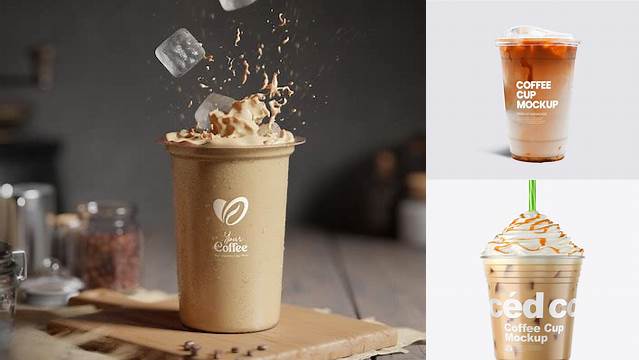 1422+ Iced Coffee Mockup Modern PSD Templates