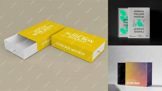 1422+ Slide Box Mockup Editable Mockup PSD