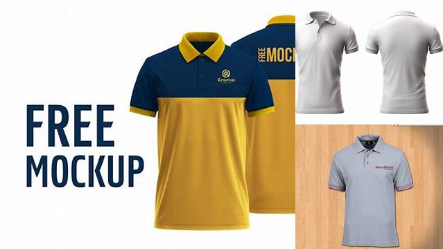 1424+ Free Polo Shirt Mockup Front And Back Psd For Free Download