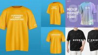 1425+ Oversized T Shirt Mockup Psd Customizable PSD Templates