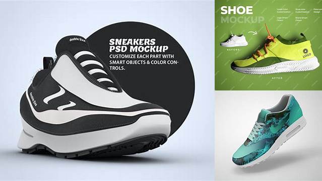 1427+ Sneaker Mockup Stylish Free PSD