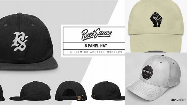 1429+ 6 Panel Cap Mockup Free Design Resource