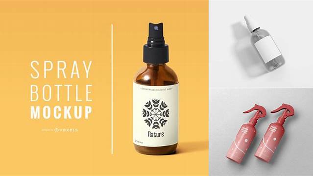 1430+ 24 Fl. Oz. Spray Bottle PSD Mockup Photoshop Resource Free