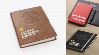 1435+ Leather Notebook PSD Mockup Creative Layered Design File