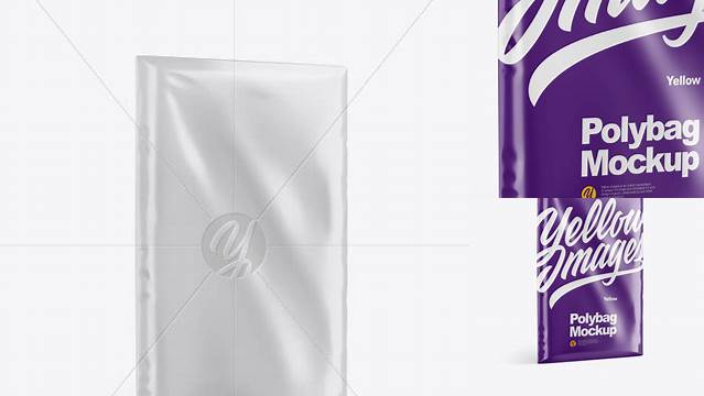 1437+ Polybag PSD Mockup Half Side View Custom PSD Mockup Template