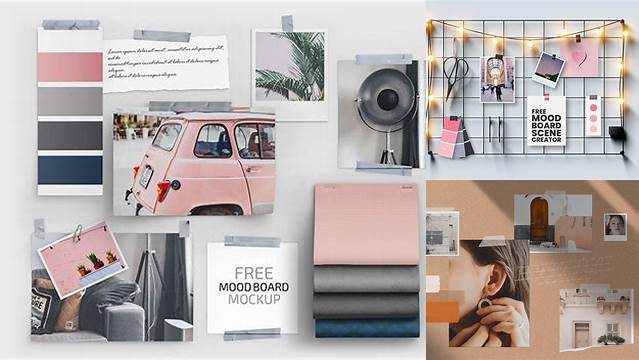 1439+ Moodboard Mockup Free Mockup PSD Free Download