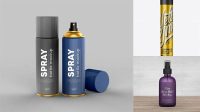 1443+ Aluminum Spray With Plastic Cap PSD Mockup Download Now High-Quality PSD Template