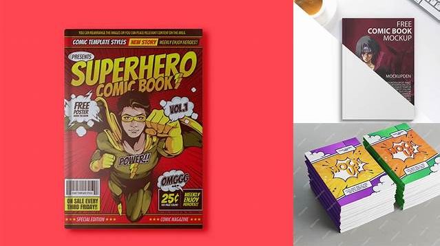 1463+ Free Comic Book Mockup Digital Download