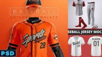 1465+ Baseball Uniform Mockup Free Customizable Design Files