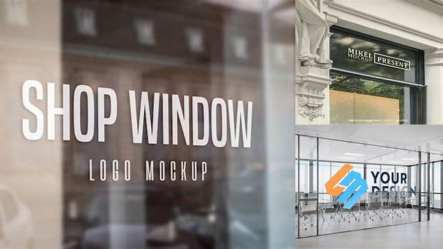 1465+ Glass Window Mockup High-Quality PSD