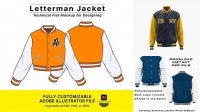 1466+ Letterman Jacket Mockup Easy Editable