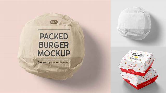 1467+ Wrapped Burger Mockup Include TIFF