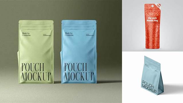 1470+ Glossy Pouch PSD Mockup Premium Free Mockup PSD