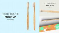 1471+ Toothbrush Mockup Free Photoshop Freebie