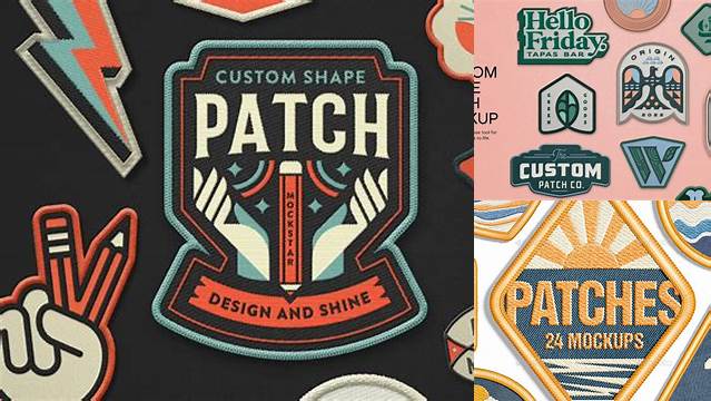 1477+ Embroidered Patch Mockup Free PSD File Download