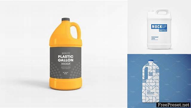 1477+ Gallon Mockup Photoshop Freebie