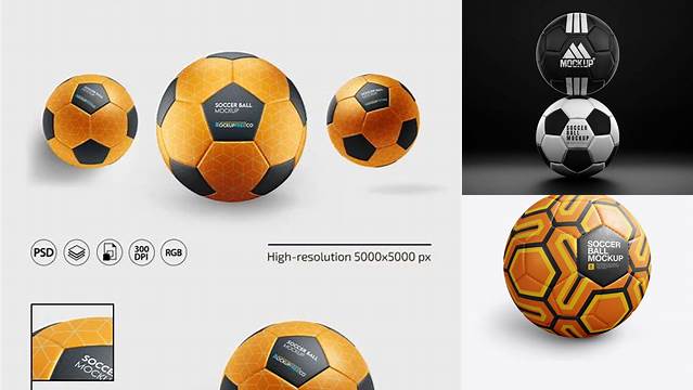 1478+ Soccer Ball Mockup Free PSD for Creative Projects